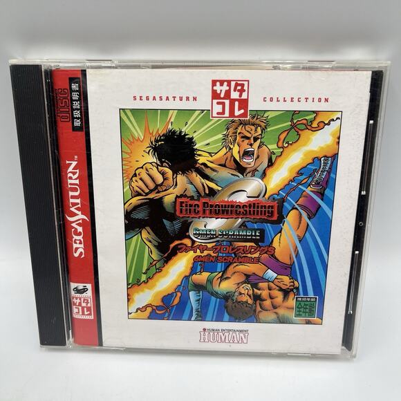 FIRE Pro Wrestling PROWRESTLING S 6 MEN SCRAMBLE Sega Saturn NTSC-J JAPAN 6men - Picture 1 of 8